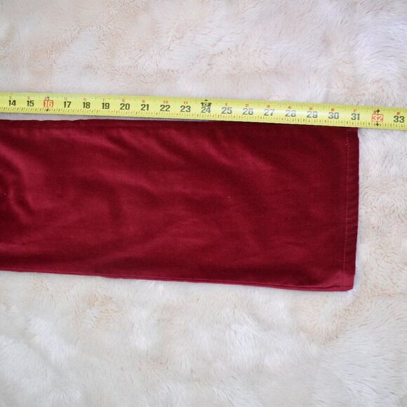Lauren Ralph Lauren VTG 90s Bright Red Pant Sz 10 Velvety Soft Boot Cut Mid Rise - Picture 8 of 13